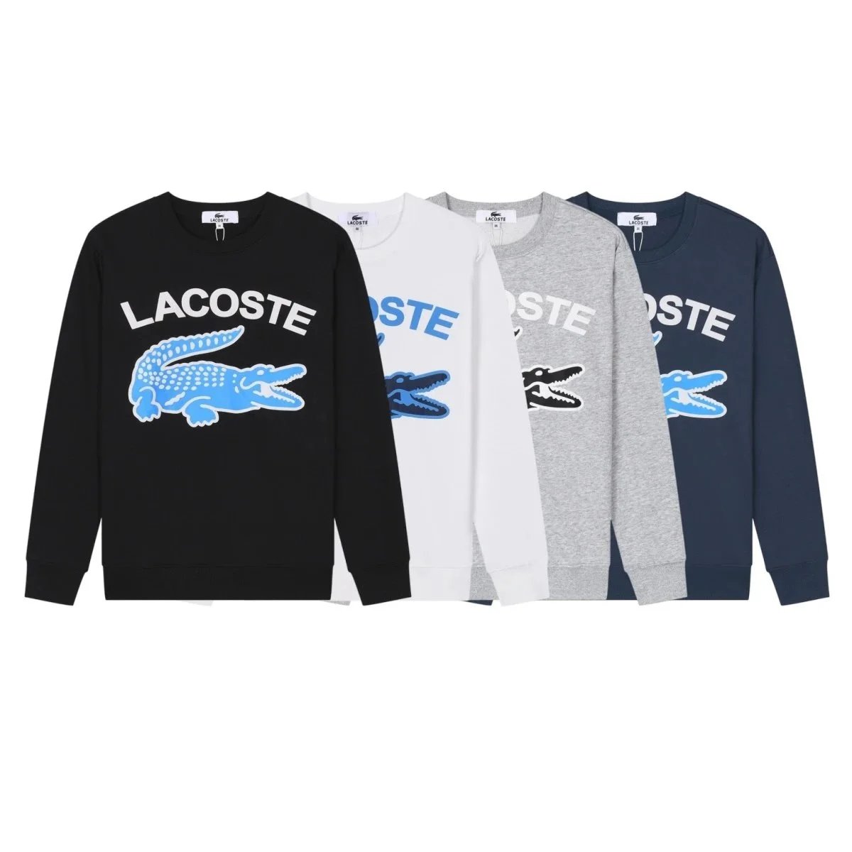 Lcoste Crocodile pattern long sleeves sweatshirt